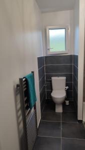 Koupelna v ubytování Gîte Les Aravis
