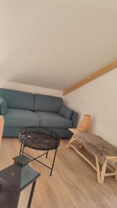 Posezení v ubytování Gîte Les Aravis