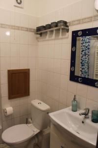 Koupelna v ubytování Jáchymov Blue Apartment
