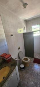 Um banheiro em Jeremias Hostel Bar