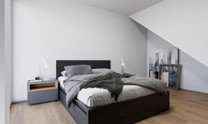 Postel nebo postele na pokoji v ubytování Apartmány Pasohlávky pod Římským vrchem