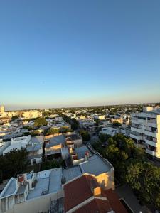 an aerial view of a city with buildings at Departamento en el centro de Rafaela in Rafaela