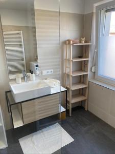 Koupelna v ubytování LandNest Ferienwohnung