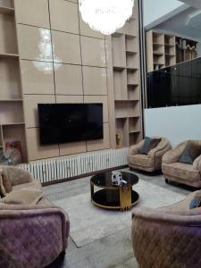Posezení v ubytování M-Earl Luxury Appartments