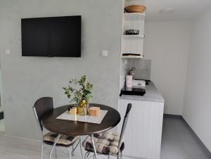 Kuchyň nebo kuchyňský kout v ubytování Smart Apartman