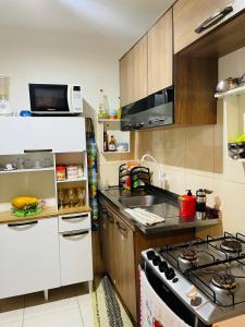 Køkken eller tekøkken på Apartamento carnaval Daia