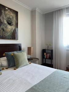 A bed or beds in a room at A CALZADA