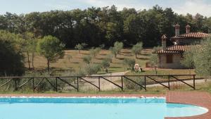 The swimming pool at or close to La Casetta nel Bosco