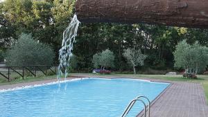 The swimming pool at or close to La Casetta nel Bosco