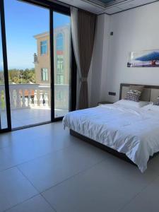 Meizhou Island Zhengxinju Homestay客房内的一张或多张床位