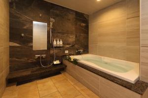 Koupelna v ubytování Hotel MOZ