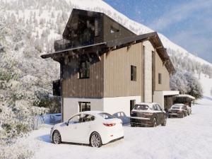 Bergzeit flat Saalbach directly on the ski piste v zime