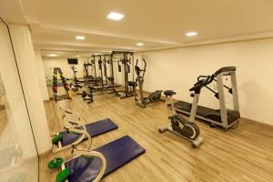 Fitness centrum a/nebo fitness zařízení v ubytování Hotel Rafain Centro