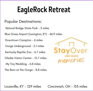 a flyer for aev rock retreat with the names at EagleRock Retreat in Rogers