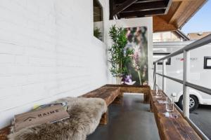 Χώρος καθιστικού στο HAIM2 Urban Loft Göttingen