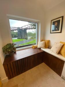 منطقة جلوس في Joy's River Lodge