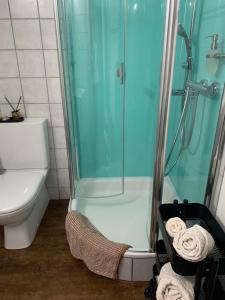 Koupelna v ubytování B&B Biel-Brügg