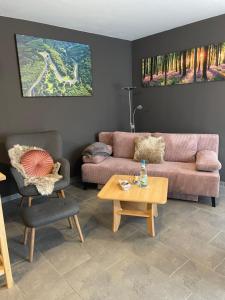 Posezení v ubytování Ferienwohnung Sarah & Thorsten Blum