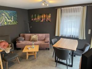 Posezení v ubytování Ferienwohnung Sarah & Thorsten Blum