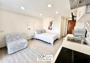 Postel nebo postele na pokoji v ubytování DOMuum Holidays - ANCORA Studio II