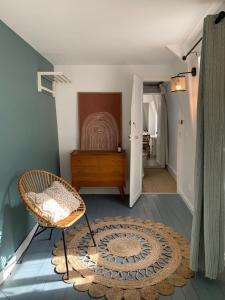 Khu vực ghế ngồi tại Appartement Coeur historique de Bayeux