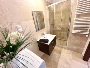 Koupelna v ubytování SMM Apartament Stettin