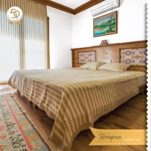 Cama o camas de una habitación en Hotel Azmakhan