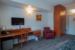 Televisyen dan/atau pusat hiburan di Hotel Restaurant de Meulenhoek