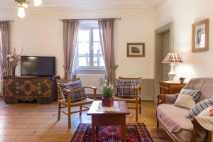 Posezení v ubytování Maison cosy à Kientzheim + Parking