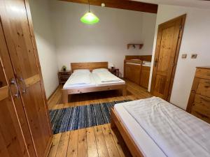 Postel nebo postele na pokoji v ubytování Tatralandia apartment