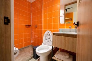 Koupelna v ubytování Indie Universe Creative Hotel