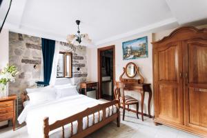 Katil atau katil-katil dalam bilik di Hotel Galathea