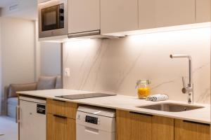 Fels Apartments的厨房或小厨房