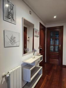 Koupelna v ubytování Apartamento Ó Xeitoso Milladoiro