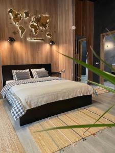 Кровать или кровати в номере New Loft Rusafa