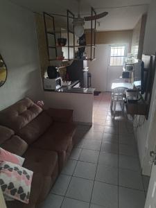 Kuchyň nebo kuchyňský kout v ubytování Flat Aconchegante na Praia das Conchas + 3 fotografie