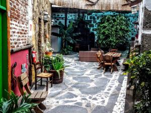 Patio alebo iná vonkajšia časť ubytovania La Piedra Viva Agüimes , Siete hermanos