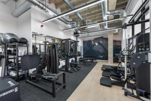 Fitness centrum a/nebo fitness zařízení v ubytování Luxe 1br Wlift & Free Gym Access In Station House