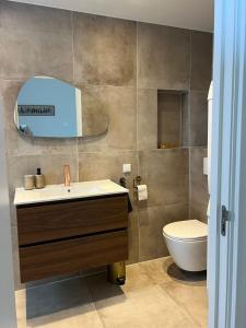 Koupelna v ubytování Achterom B & B