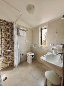 A bathroom at Hotel Villa Robinia
