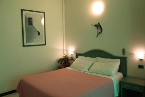 Postel nebo postele na pokoji v ubytování Hotel Blu Marlin