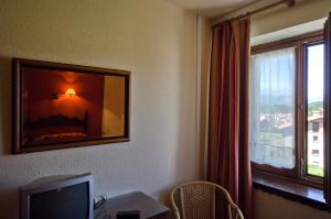 TV a/nebo společenská místnost v ubytování Hostal Ayestaran I