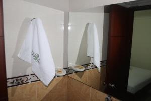 Koupelna v ubytování Hotel Preferencial Class
