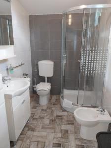 Koupelna v ubytování Family-friendly apartments with swimming pools Krasica, Rijeka - 18059 + 13 fotografií