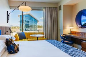 Postel nebo postele na pokoji v ubytování Hotel Polaris