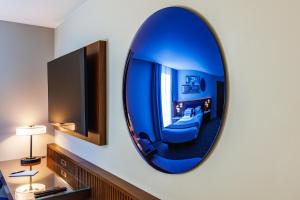 Postel nebo postele na pokoji v ubytování Hotel Polaris