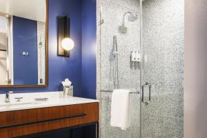 Koupelna v ubytování Hotel Polaris