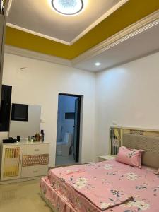 Ένα ή περισσότερα κρεβάτια σε δωμάτιο στο ZacBi Appart