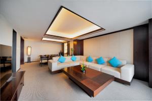 Posezení v ubytování SSAW Boutique Hotel Hefei Intime Centre
