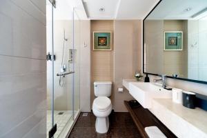 Koupelna v ubytování SSAW Boutique Hotel Hefei Intime Centre